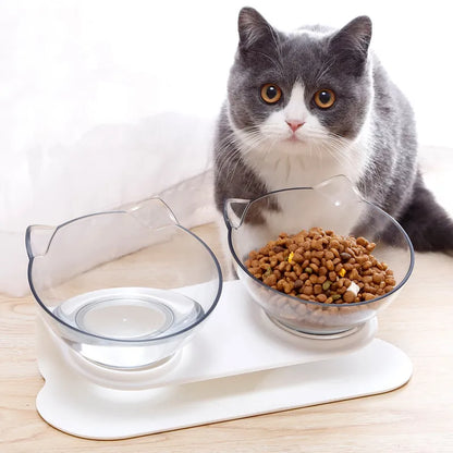 Paw Joy Duo Feast: Elevated Dining for Cats