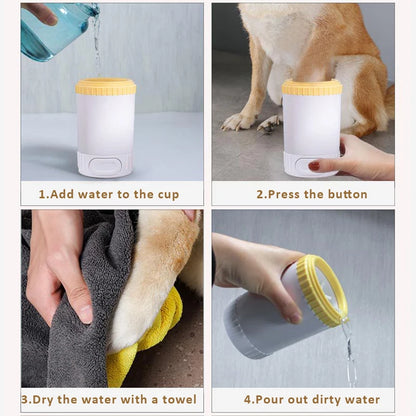 Semi-Automatic Pet Paw Cleaner